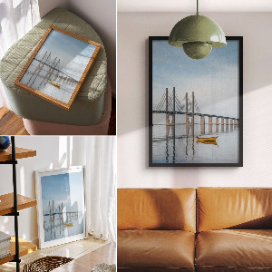 Plagát do izby Most a voda