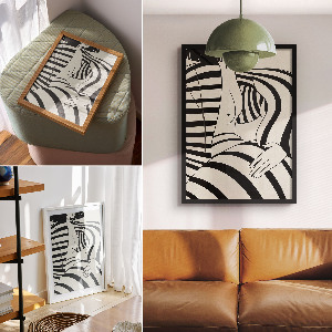 Plagát do izby Geometrický portrét