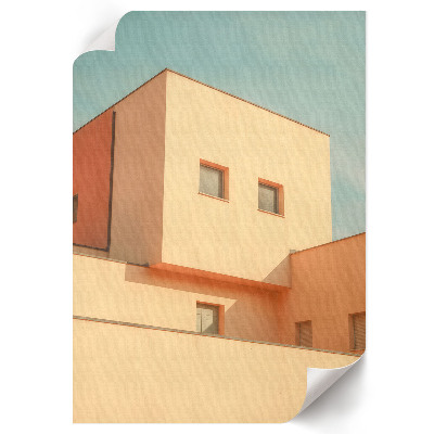 Retro plagát Moderná architektúra