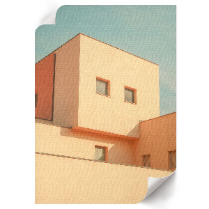 Retro plagát Moderná architektúra