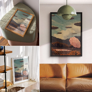 Plagát do izby Vesmírne lode