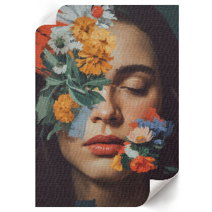 Plagát do izby Kvetinový portrét