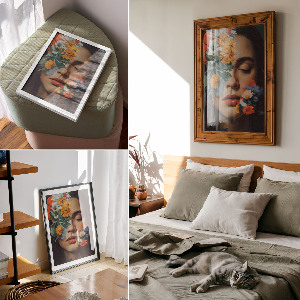 Plagát do izby Kvetinový portrét