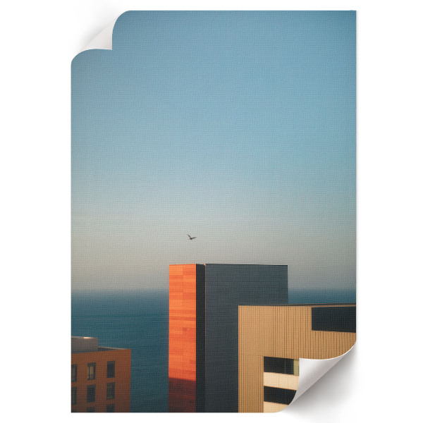 Retro plagát Mesto a more