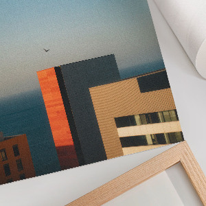 Retro plagát Mesto a more