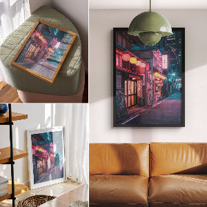 Poster na stenu Nočné mesto