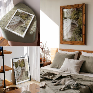 Retro plagát Zelená architektúra