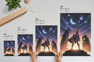 Plagát do izby Superhrdina v noci