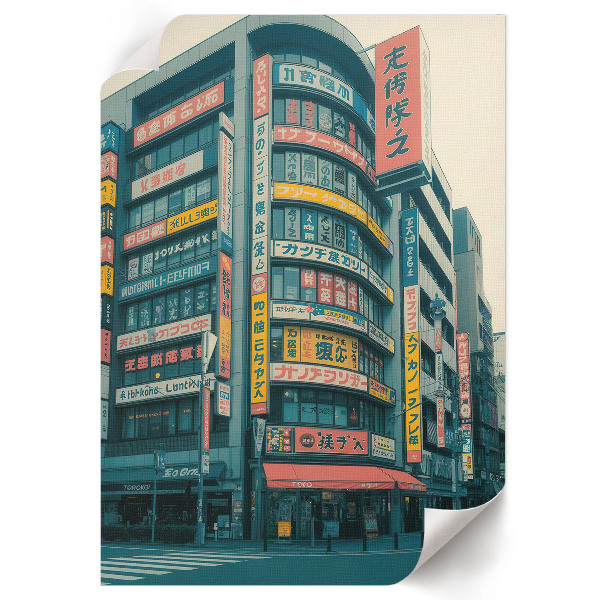 Retro plagát Mestská krajina