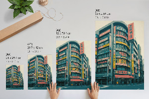 Retro plagát Mestská krajina