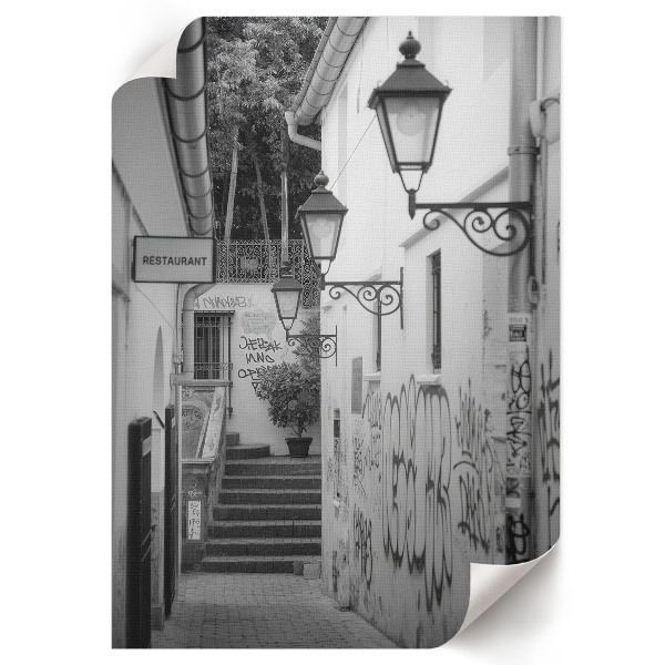 Poster na stenu Mestská ulička