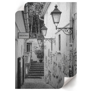 Poster na stenu Mestská ulička
