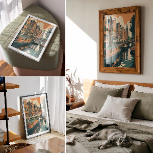 Poster na stenu Mestský kanál