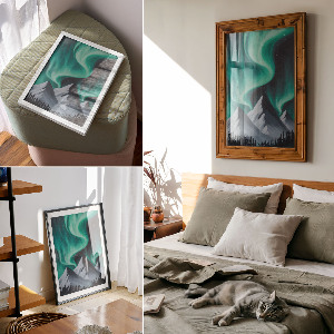 Plagát do obývačky Magická noc