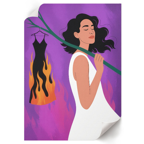 Poster na stenu Horiace oblečenie