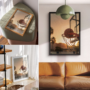 Plagát do obývačky Basketbalový zápas