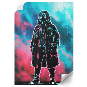 Retro plagát Kreslená postavička