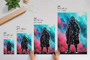 Retro plagát Kreslená postavička