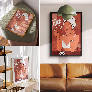 Plagát do obývačky Sebavedomý