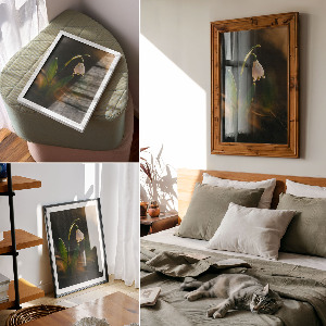 Retro plagát Jarná snežienka