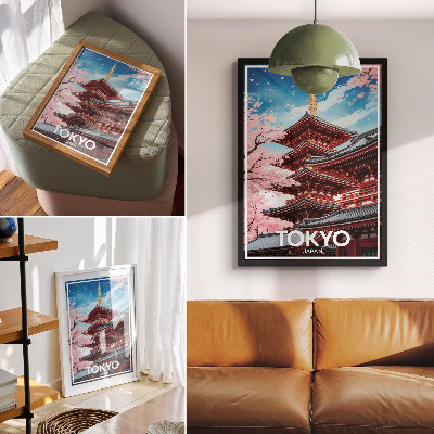 Poster na stenu Tokio, Japonsko