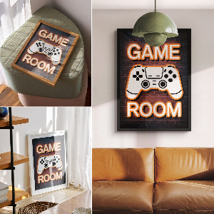 Retro plagát Neónový ovládač