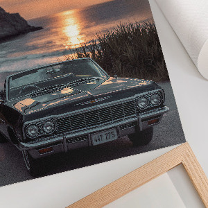 Poster na stenu Západ a auto