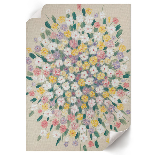 Retro plagát Farebná kytica