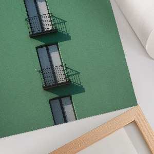 Plagát do obývačky Zelená fasáda