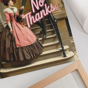 Plagát do obývačky Dobré ráno! Nie, ďakujem.