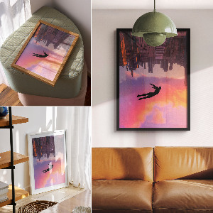 Plagát do obývačky Let snov