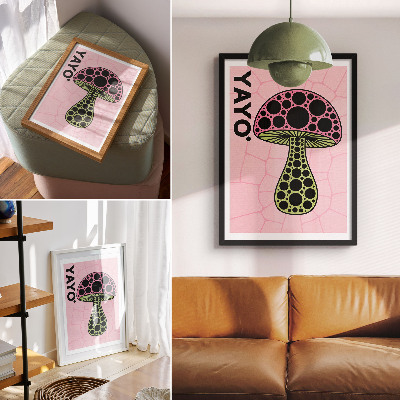 Poster na stenu Grafika s hubami