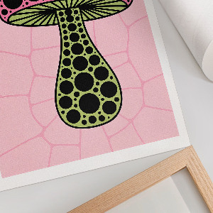 Poster na stenu Grafika s hubami