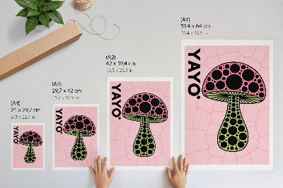 Poster na stenu Grafika s hubami