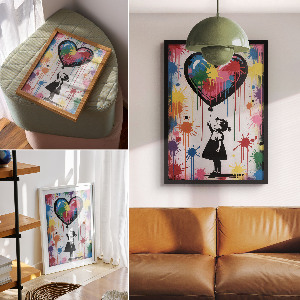 Plagát do obývačky Farebná explózia