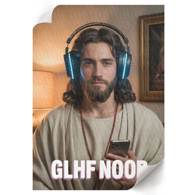 Plagát do izby Ježiš, hráč