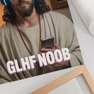 Plagát do izby Ježiš, hráč