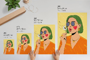 Poster na stenu Farebný portrét