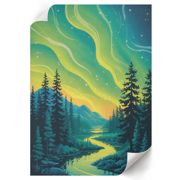 Plagát do izby Maľovaná krajina