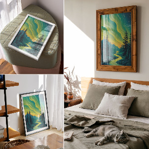 Plagát do izby Maľovaná krajina