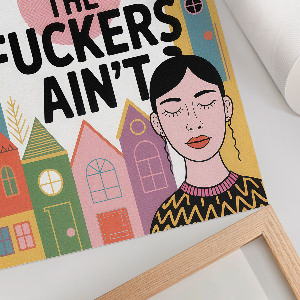 Poster na stenu Farebné domy