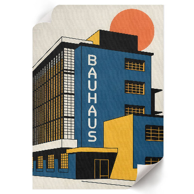 Plagát do obývačky Architektúra Bauhausu