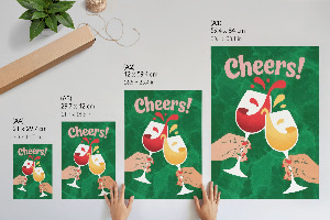 Poster na stenu Prípitok na život