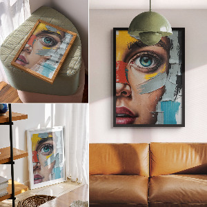 Plagát do izby Abstrakcia oka