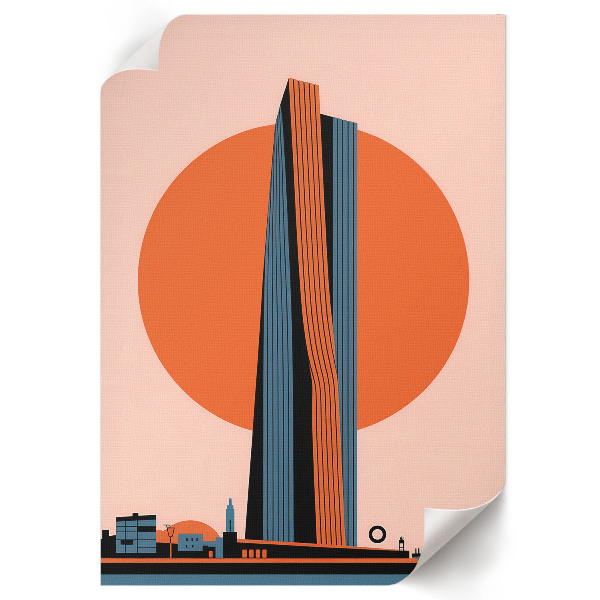 Plagát do obývačky Mesto budúcnosti