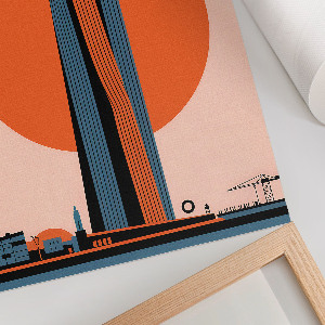 Plagát do obývačky Mesto budúcnosti