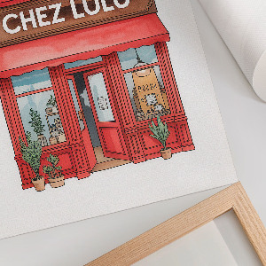 Plagát do izby Krásna kaviareň