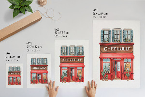 Plagát do izby Krásna kaviareň