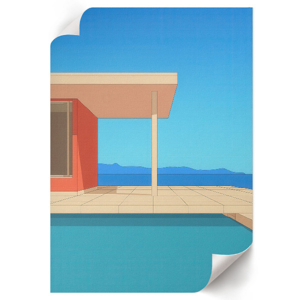 Retro plagát Letná architektúra