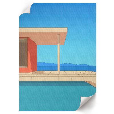 Retro plagát Letná architektúra